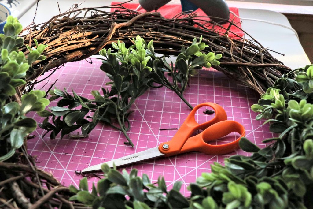 Here is our tutorial for how to make a DIY boxwood wreath.