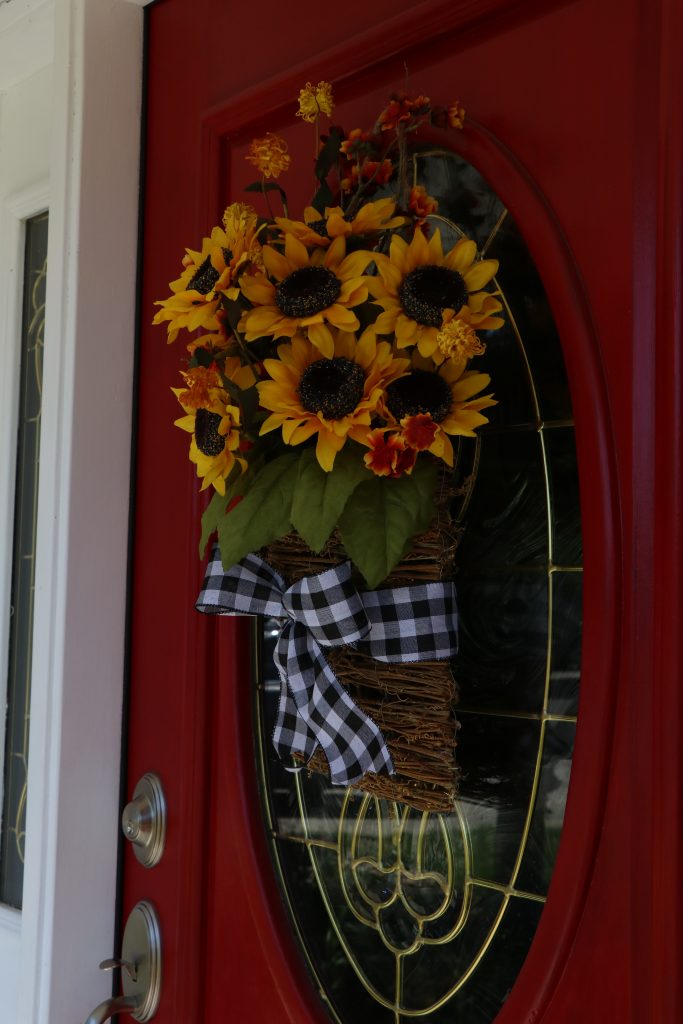 DIY Fall Wreath Hanging Basket