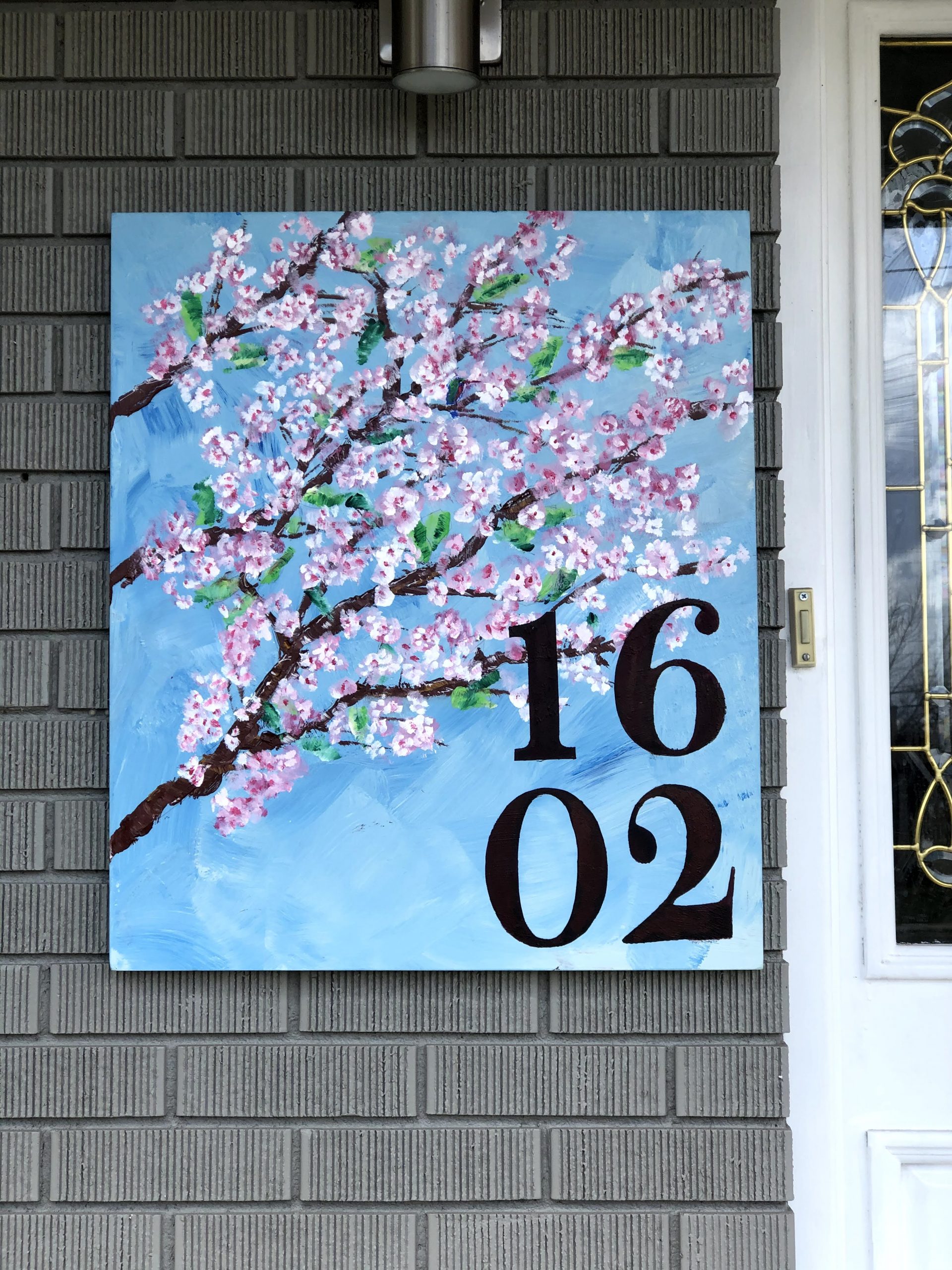 Cherry Tree Address Plaque