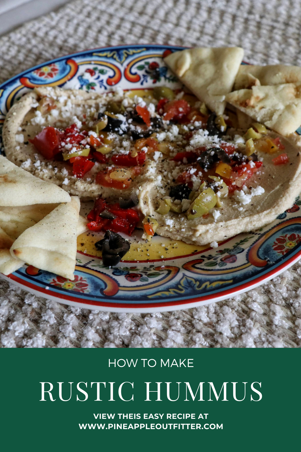 how to make rustic hummus - Cover